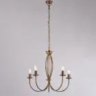 Lampada in metallo bianco stile shabby per arredare con eleganza – Roccia Viadurini