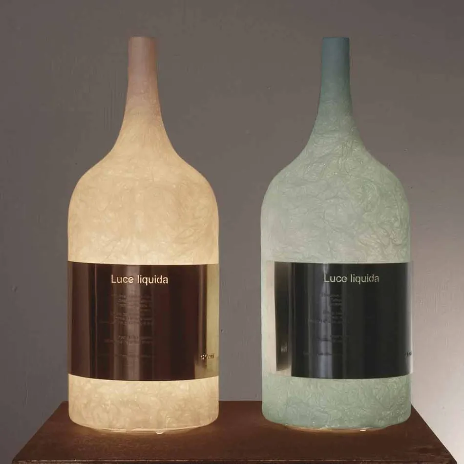 Lampada in nebulite colorata da tavolo In-es.artdesign Luce Liquida1 Viadurini