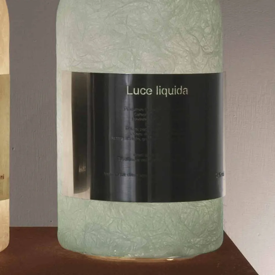 Lampada in nebulite colorata da tavolo In-es.artdesign Luce Liquida1 Viadurini