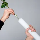 Lampada in Plastica di Design Vaso Portafiori Luminoso - Ampoule by Myyour Viadurini