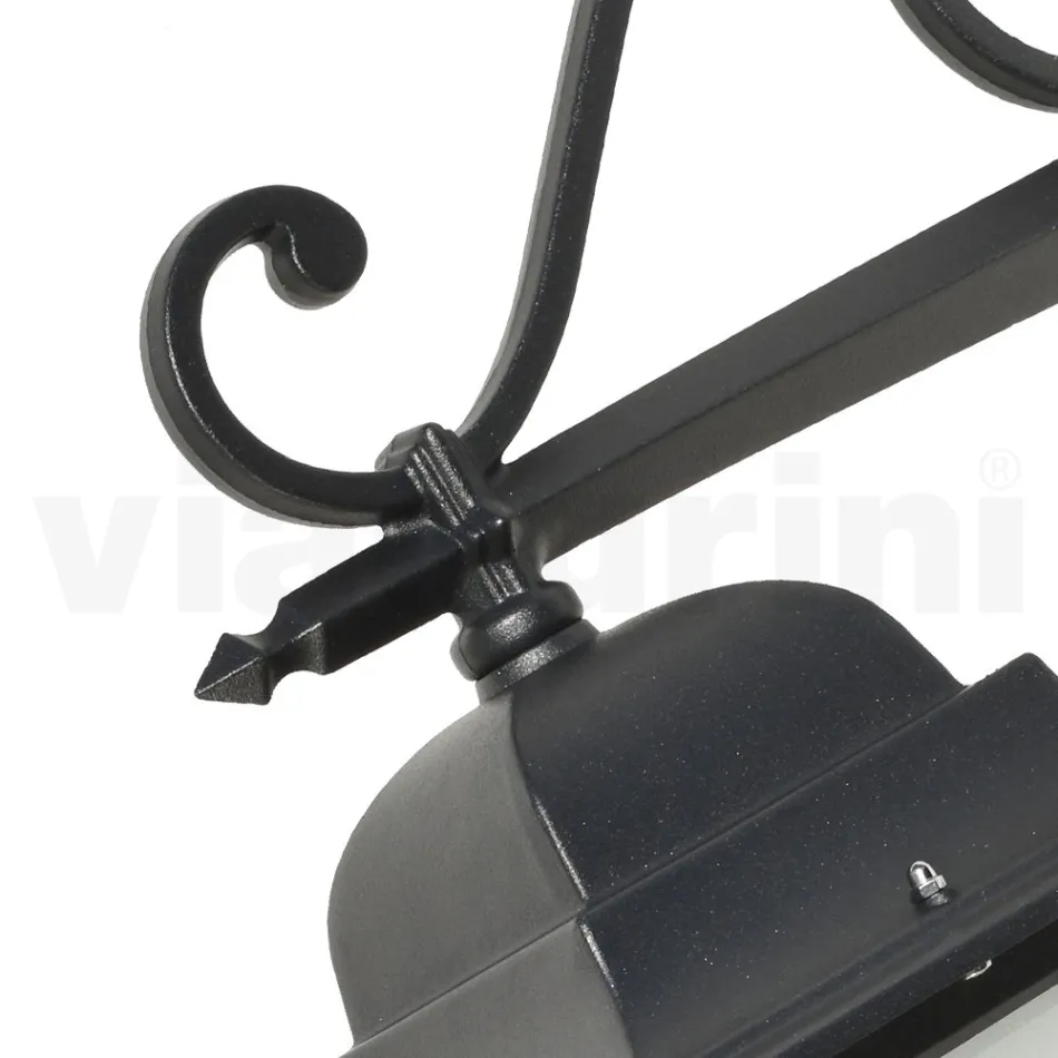 Lampada in Vetro con Struttura in Alluminio Pressofuso Made in Italy - Scintilla Viadurini