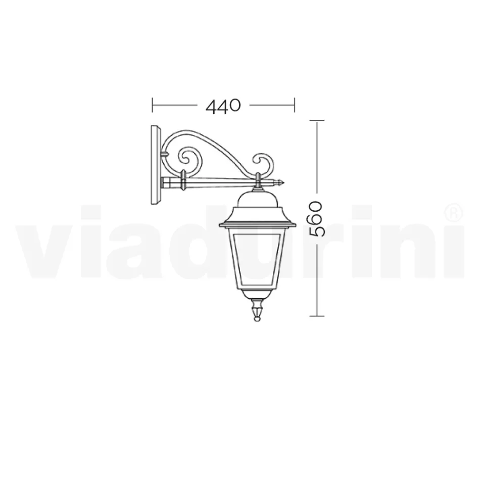 Lampada in Vetro con Struttura in Alluminio Pressofuso Made in Italy - Scintilla Viadurini