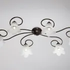 Lampada in vetro e metallo Made in Italy per interni raffinati – Cometa Viadurini
