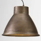 Lampada industriale a sospensione in ferro Loft Media Il Fanale Viadurini