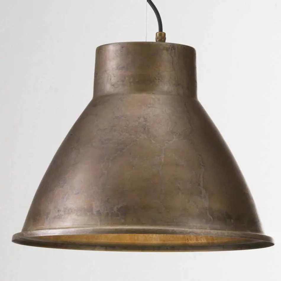 Lampada industriale a sospensione in ferro Loft Media Il Fanale Viadurini