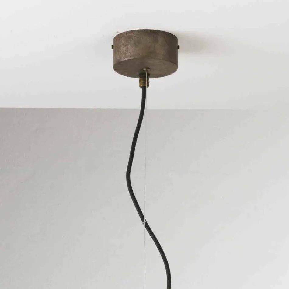 Lampada industriale a sospensione in ferro Loft Media Il Fanale Viadurini