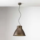 Lampada industriale a sospensione in ferro Loft Media Il Fanale Viadurini