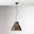 Lampada industriale a sospensione in ferro Loft Media Il Fanale