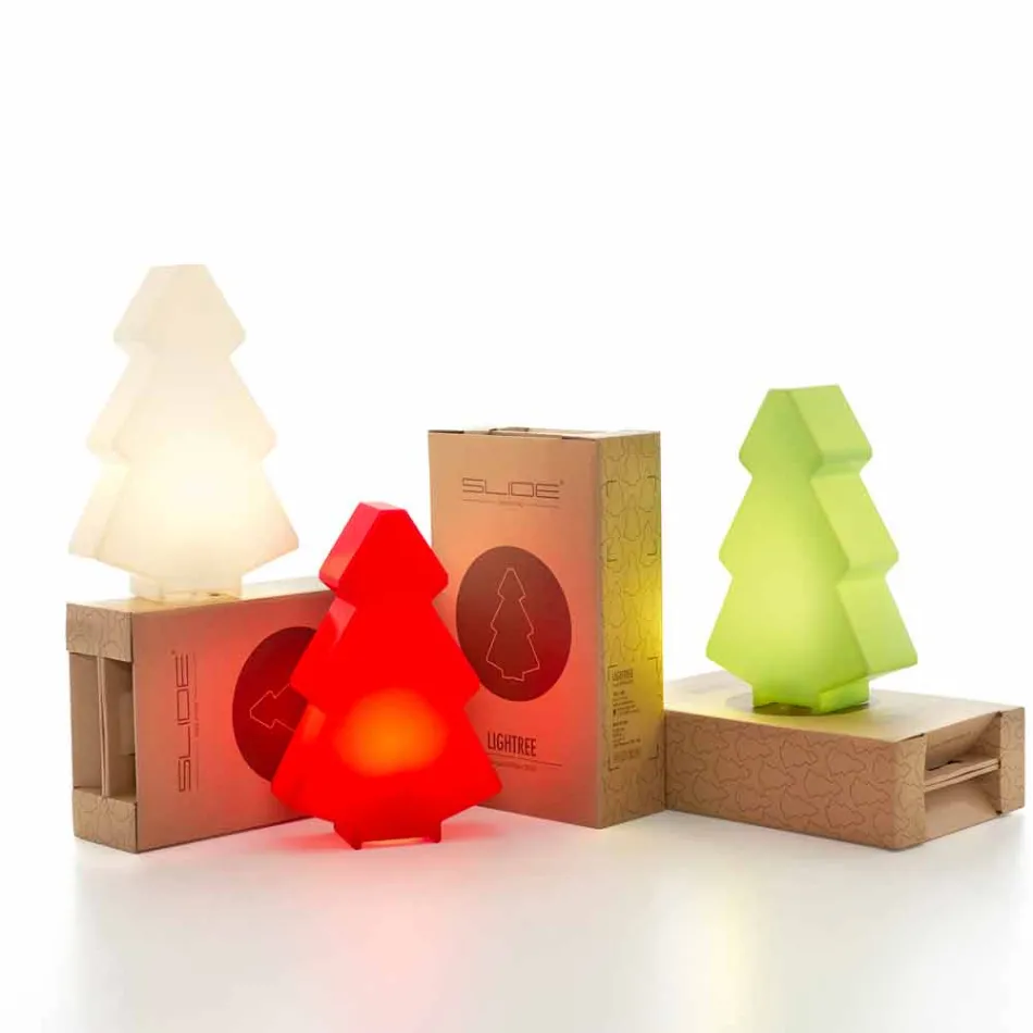 Lampada interni tavolo/terra Slide Lightree albero natale made Italy Viadurini