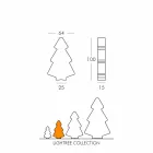Lampada interni tavolo/terra Slide Lightree albero natale made Italy Viadurini