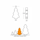 Lampada interni tavolo/terra Slide Lightree albero natale made Italy Viadurini