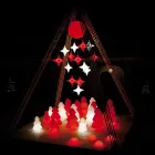 Lampada interni tavolo/terra Slide Lightree albero natale made Italy Viadurini