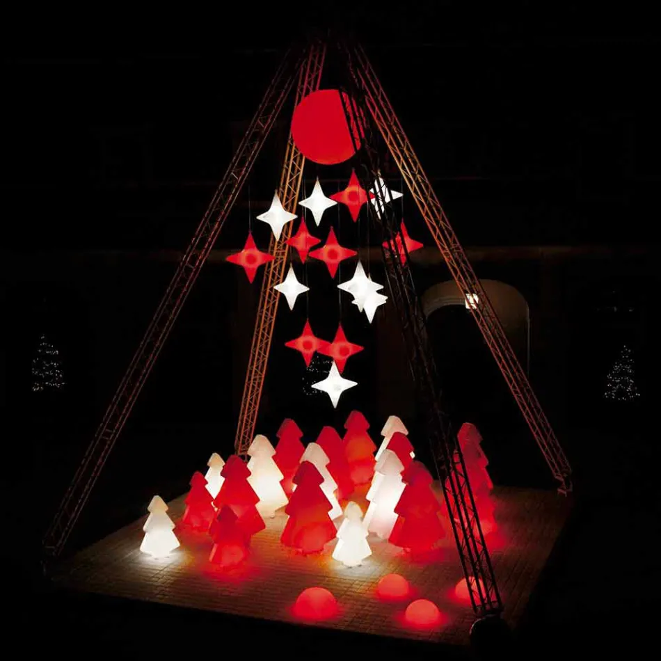 Lampada interni tavolo/terra Slide Lightree albero natale made Italy Viadurini