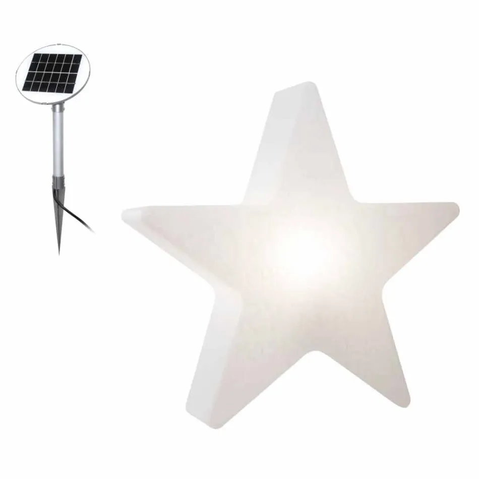 Lampada Interno o Esterno Bianca, Rossa o Verde Led, Solare o E27 - Natalestar Viadurini