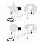 Lampada Interno o Esterno Bianca, Rossa o Verde Led, Solare o E27 - Natalestar Viadurini