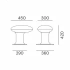 Lampada Led da Giardino in Ghisa Grigio o Marrone Design - Bitta by Il Fanale Viadurini