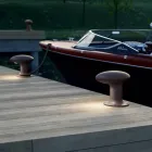Lampada Led da Giardino in Ghisa Grigio o Marrone di Design - Bitta by Il Fanale Viadurini