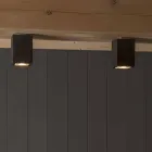Lampada LED da soffitto da esterno, in terracotta, Smith - Toscot Viadurini