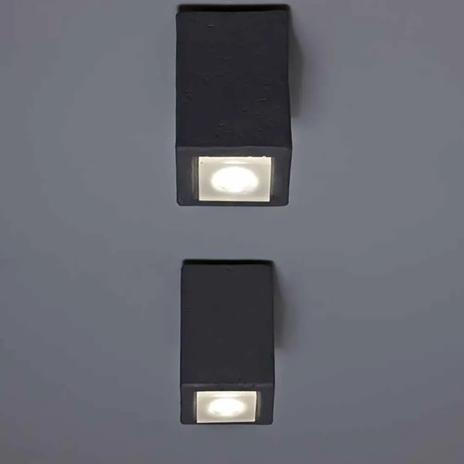 Lampada LED da soffitto da esterno, in terracotta, Smith - Toscot Viadurini