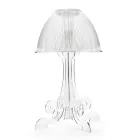 Lampada Led da Tavolo in Plexiglass Trasparente Made in Italy - Odette Viadurini