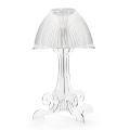 Lampada Led da Tavolo in Plexiglass Trasparente Made in Italy - Odette
