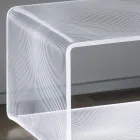 Lampada Led Tavolino Luminoso Acrilico Trasparente Decoro Laser - Robiola Viadurini