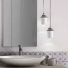 Lampada moderna a sospensione in ceramica colorata made in Italy Asia Viadurini