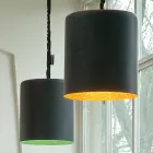 Lampada moderna a sospensione In-es.artdesign Bin Lavagna in resina Viadurini