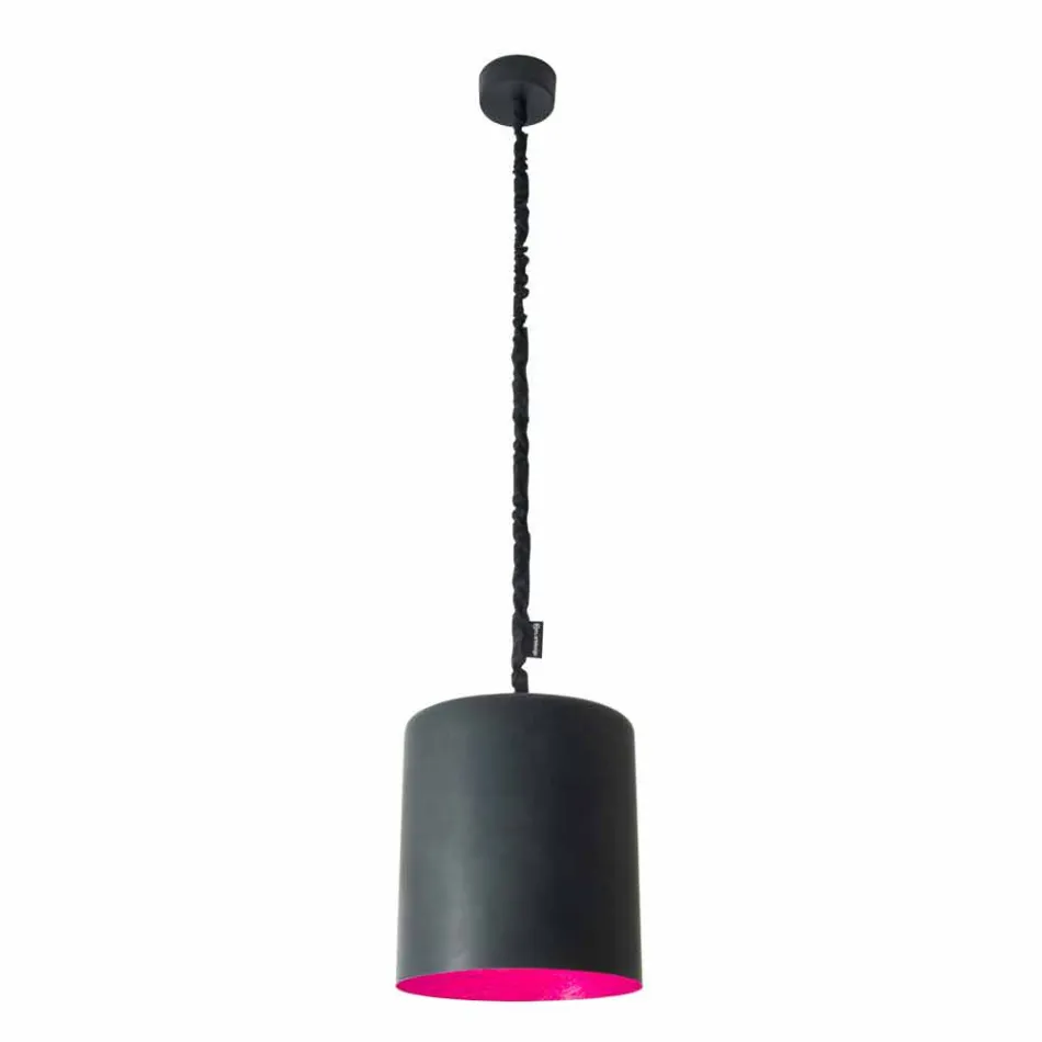 Lampada moderna a sospensione In-es.artdesign Bin Lavagna in resina Viadurini