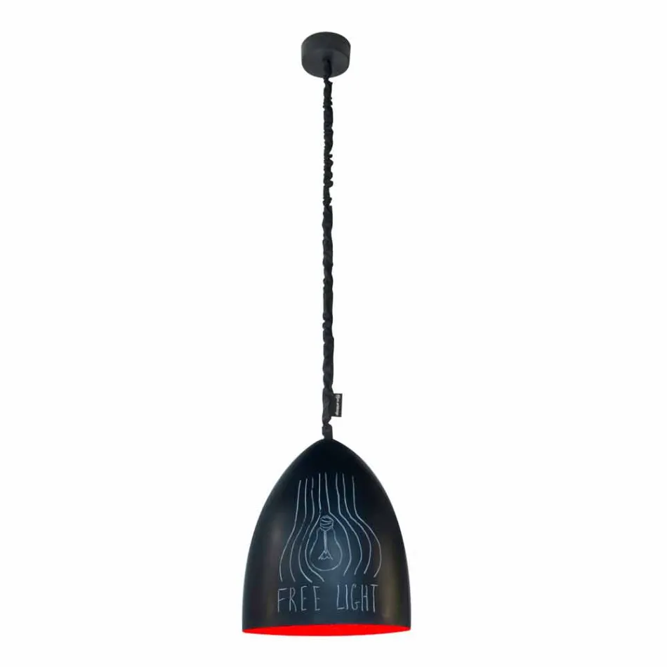 Lampada moderna a sospensione In-es.artdesign Flower S Lavagna resina Viadurini