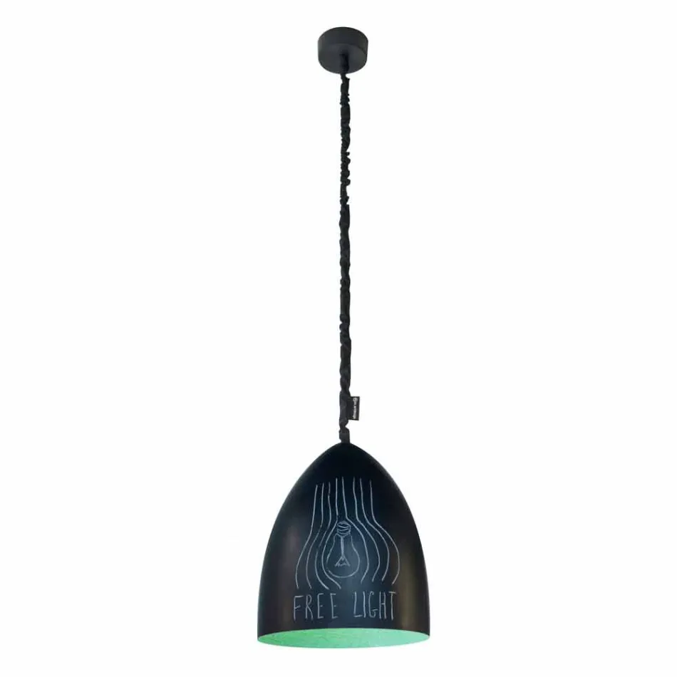 Lampada moderna a sospensione In-es.artdesign Flower S Lavagna resina Viadurini