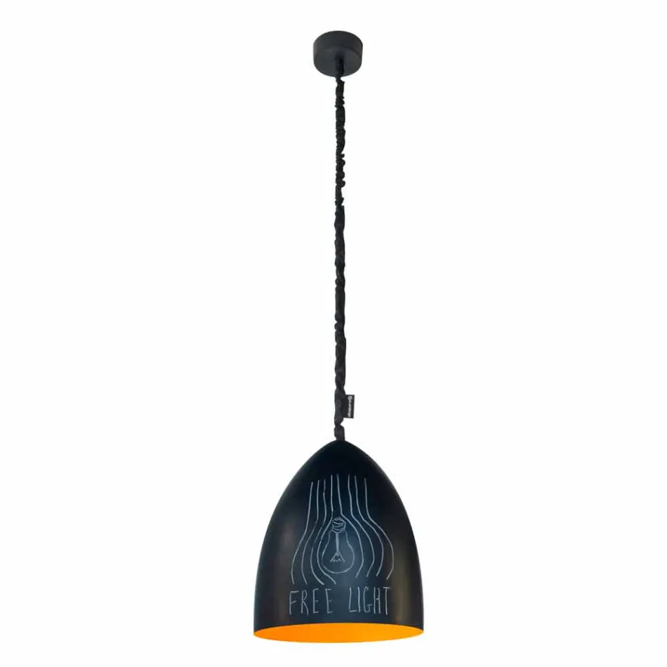 Lampada moderna a sospensione In-es.artdesign Flower S Lavagna resina Viadurini