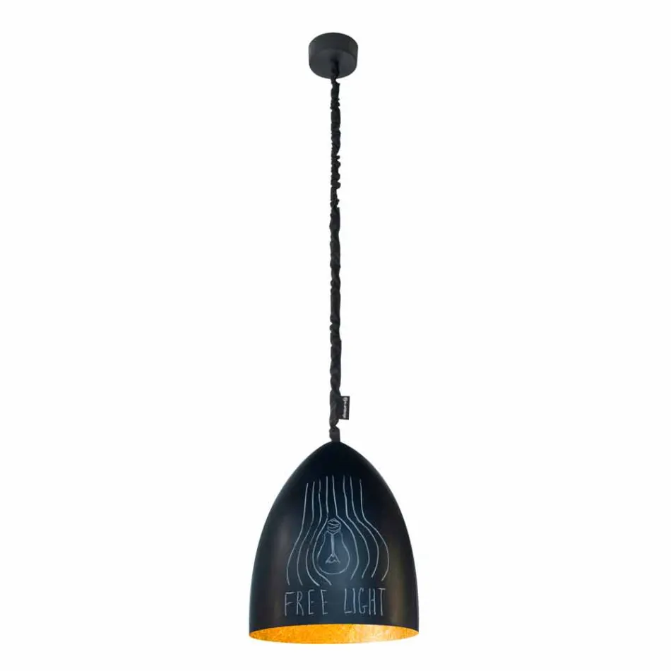 Lampada moderna a sospensione In-es.artdesign Flower S Lavagna resina Viadurini