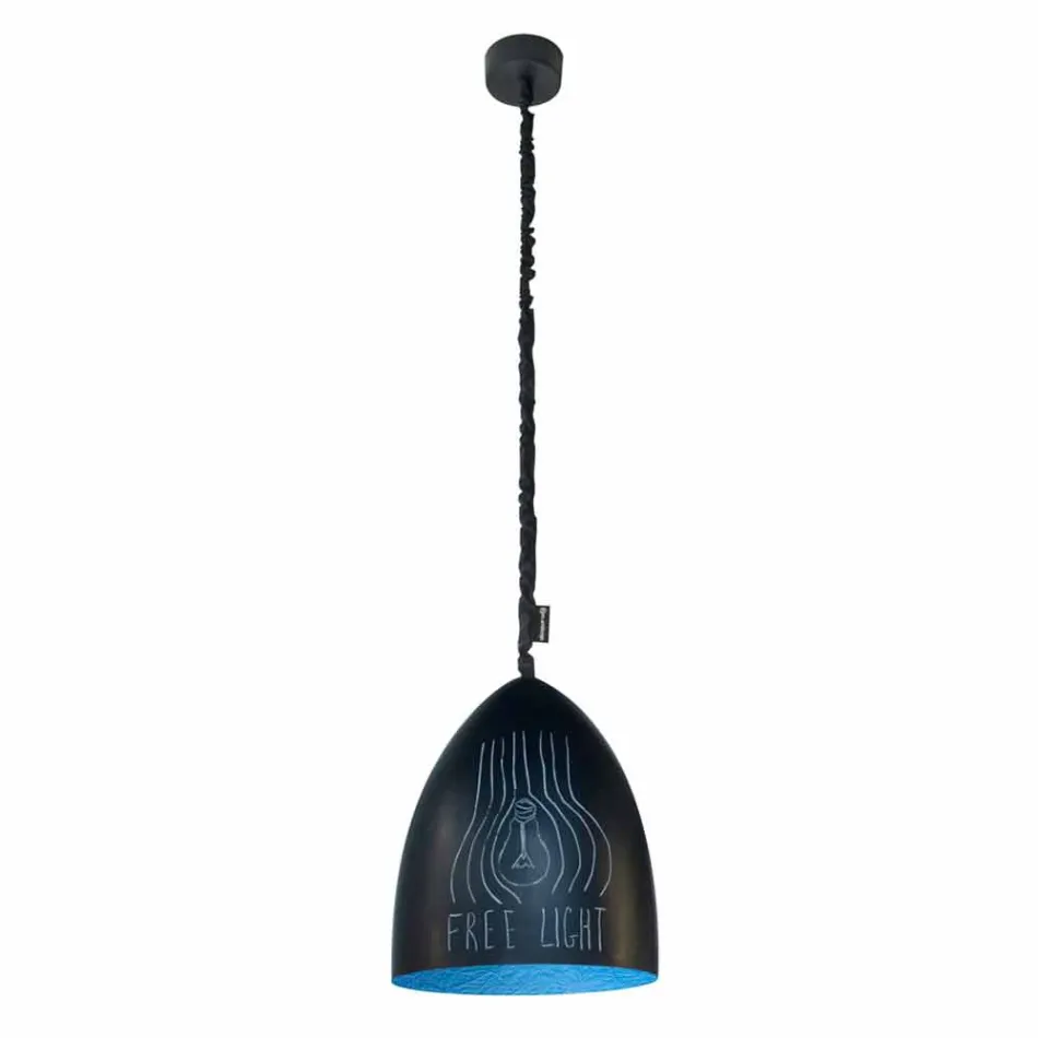 Lampada moderna a sospensione In-es.artdesign Flower S Lavagna resina Viadurini