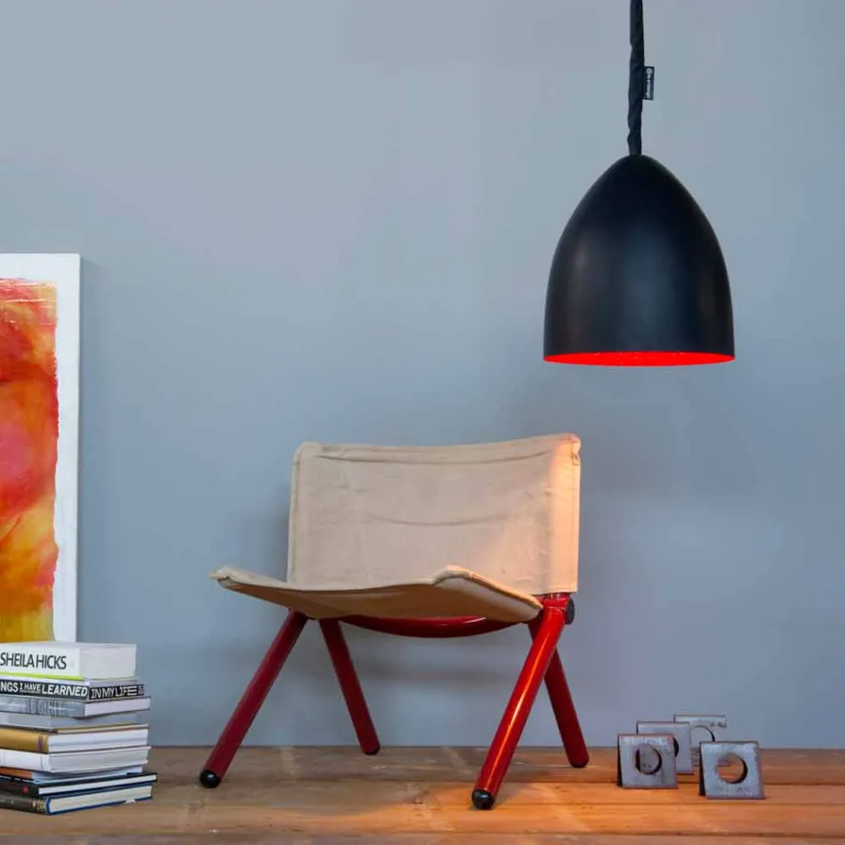 Lampada moderna a sospensione In-es.artdesign Flower S Lavagna resina Viadurini
