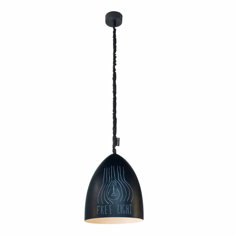 Lampada moderna a sospensione In-es.artdesign Flower S Lavagna resina Viadurini