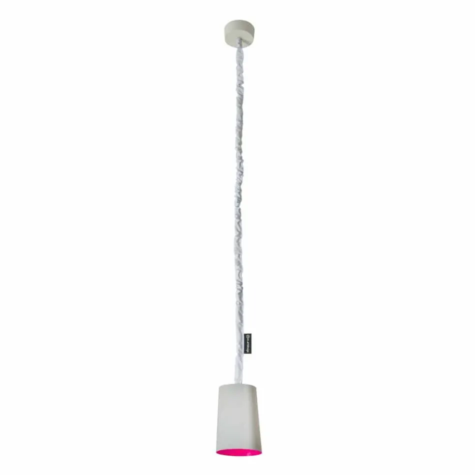 Lampada moderna a sospensione In-es.artdesign Paint Cemento verniciata Viadurini