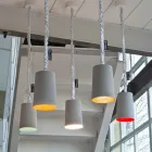 Lampada moderna a sospensione In-es.artdesign Paint Cemento verniciata Viadurini