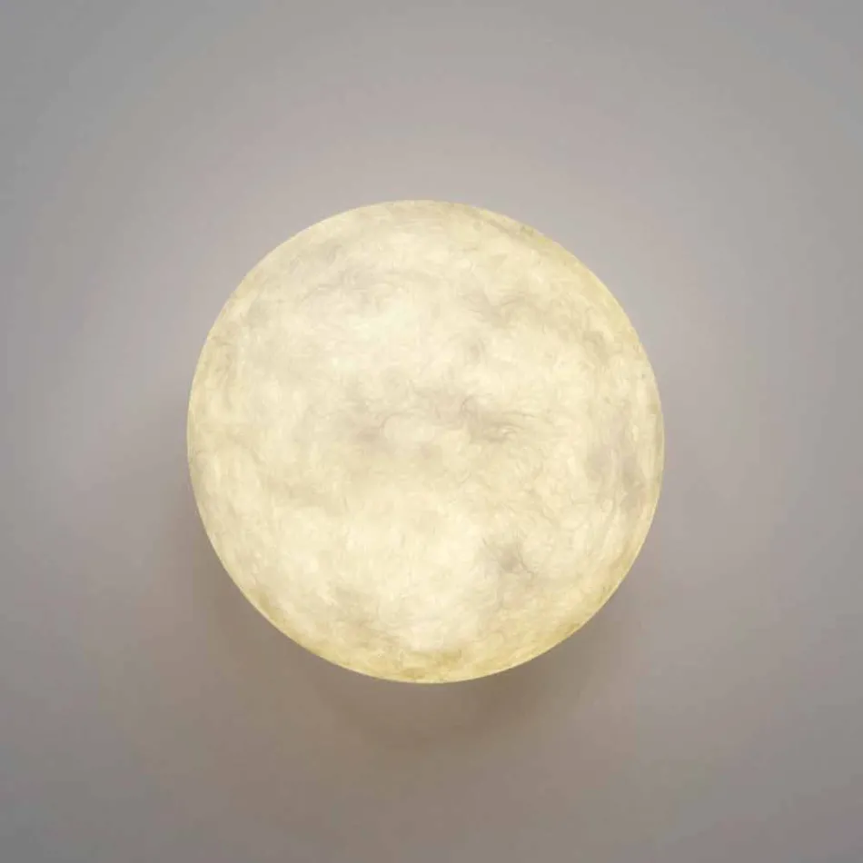 Lampada moderna da muro In-es.artdesign A. Moon in nebulite Viadurini