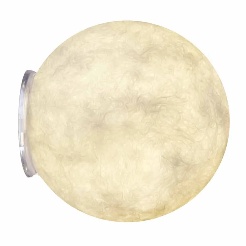 Lampada moderna da muro In-es.artdesign A. Moon in nebulite Viadurini