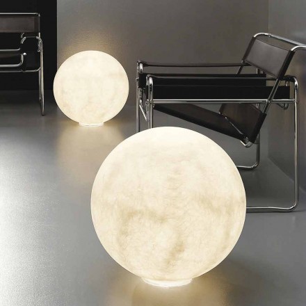Lampada moderna da tavolo sferica In-es.artdesign Floor Moon nebulite Viadurini