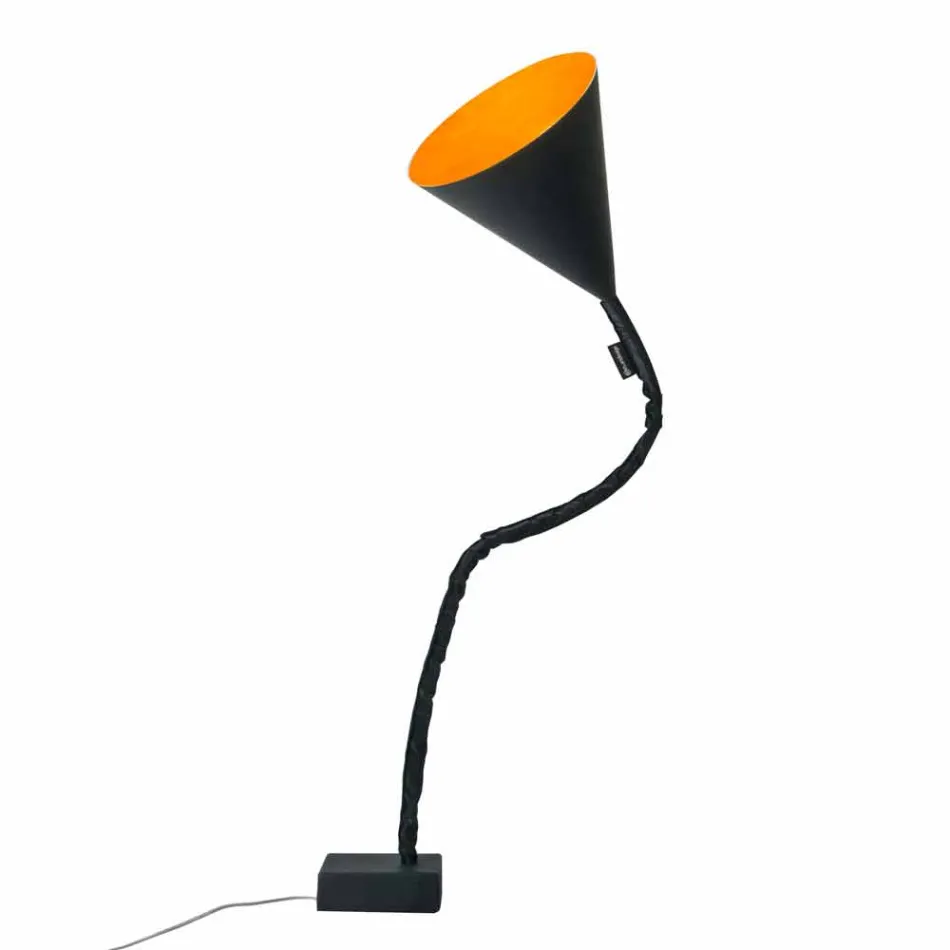 Lampada moderna da terra In-es.artdesign Flower Lavagna in resina Viadurini