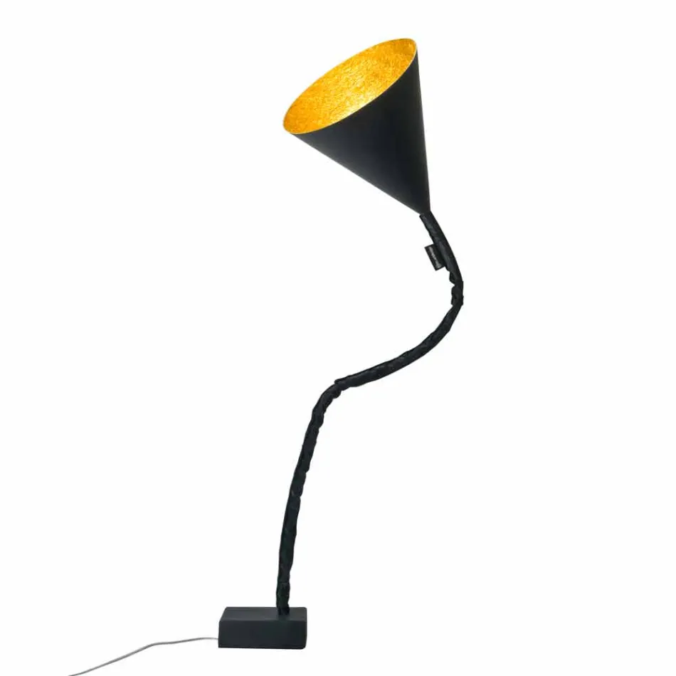 Lampada moderna da terra In-es.artdesign Flower Lavagna in resina Viadurini
