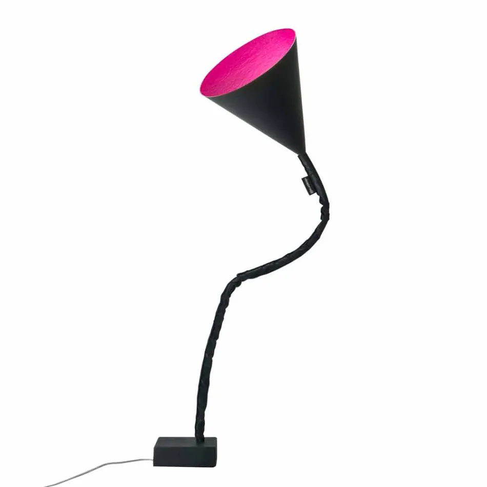 Lampada moderna da terra In-es.artdesign Flower Lavagna in resina Viadurini