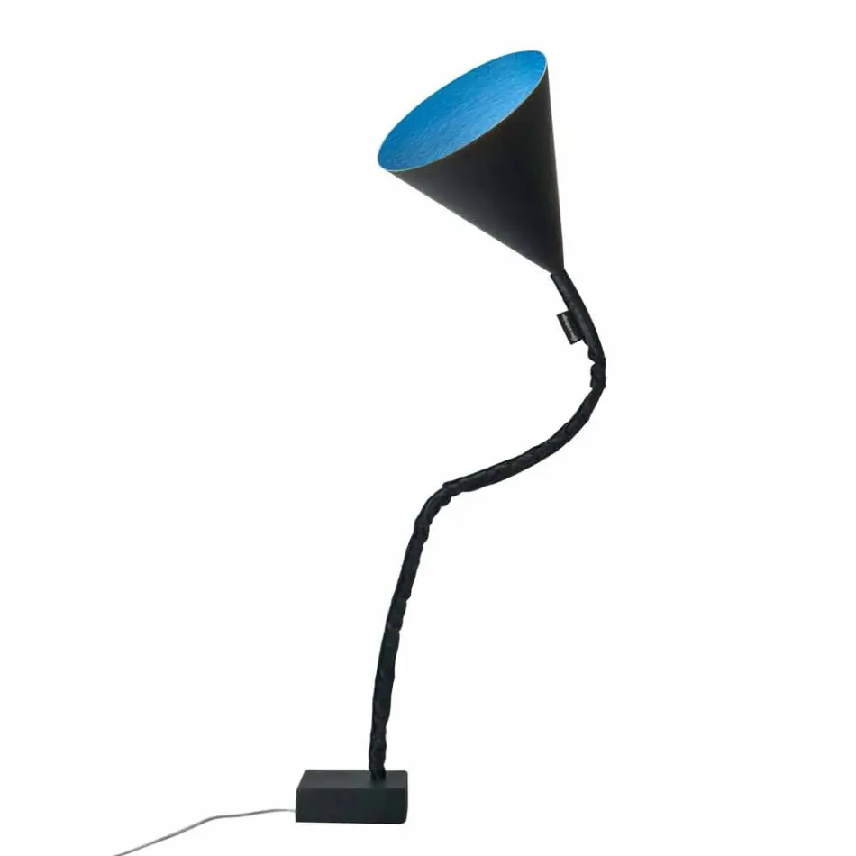 Lampada moderna da terra In-es.artdesign Flower Lavagna in resina Viadurini
