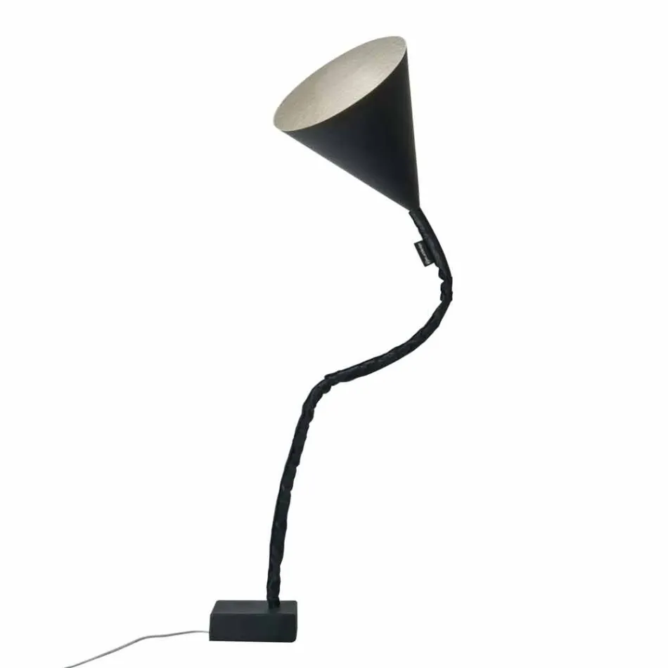 Lampada moderna da terra In-es.artdesign Flower Lavagna in resina Viadurini