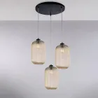 Lampada Moderna in Vetro e Metallo Made in Italy Ideale per Ogni Ambiente - Aquila Viadurini
