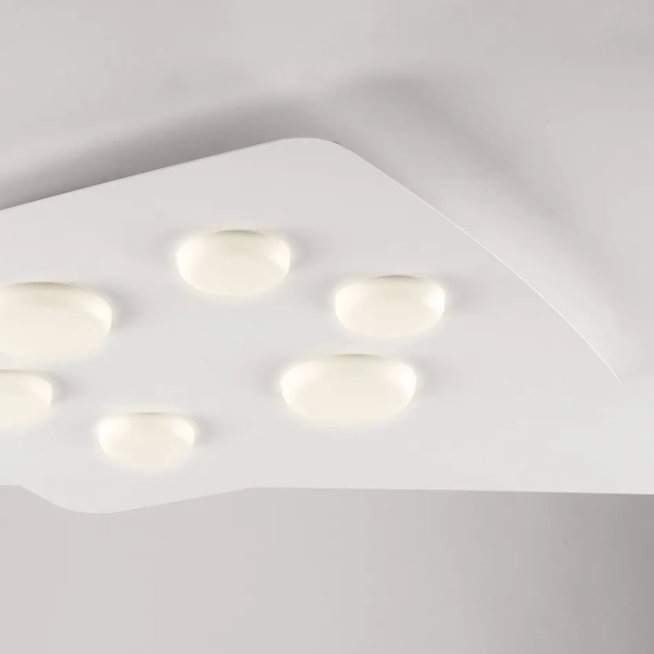 Lampada moderna in vetro e metallo per arredare con stile gli interni – Kepler Viadurini
