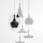 Lampada Moderna Sospesa in Ceramica Made in Italy  - Lustrini L3 Aldo Bernardi Viadurini