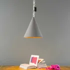 Lampada moderna sospesa In-es.artdesign Jazz Cemento finitura cemento Viadurini